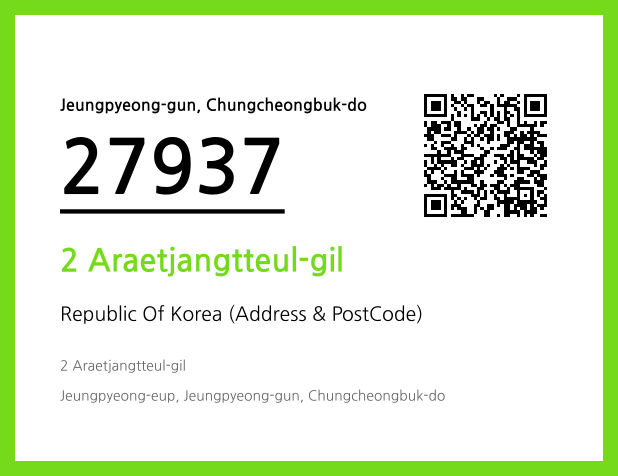 CC BY 4.0 Address and Postal Code QR Code Image (CC BY 4.0)