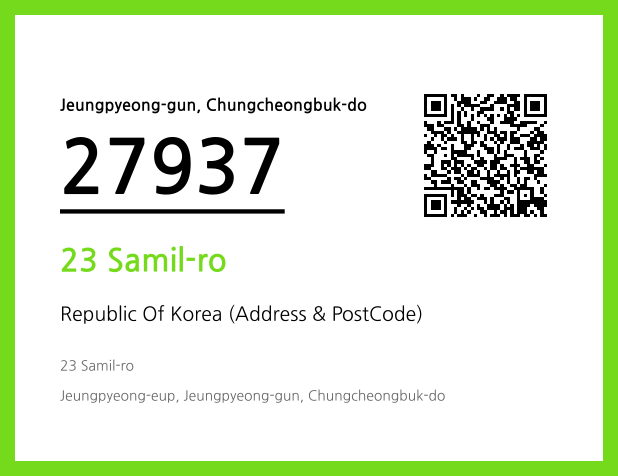 Address and Postal Code QR Code Image (CC BY 4.0)