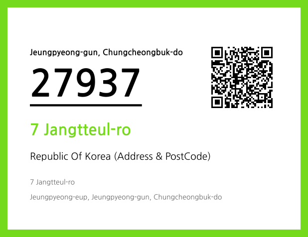 Address and Postal Code QR Code Image (CC BY 4.0)