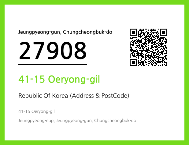 Address and Postal Code QR Code Image (CC BY 4.0)