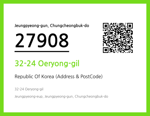 Address and Postal Code QR Code Image (CC BY 4.0)