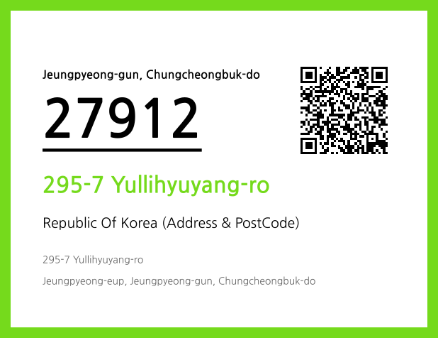 Address and Postal Code QR Code Image (CC BY 4.0)
