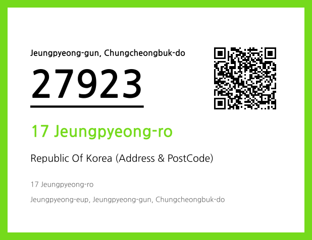 Address and Postal Code QR Code Image (CC BY 4.0)