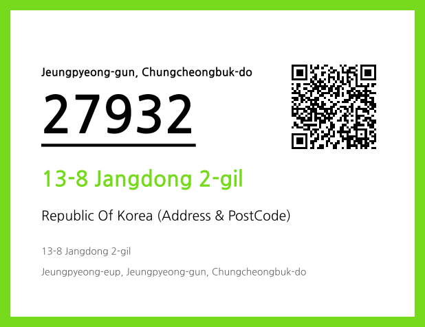 Address and Postal Code QR Code Image (CC BY 4.0)