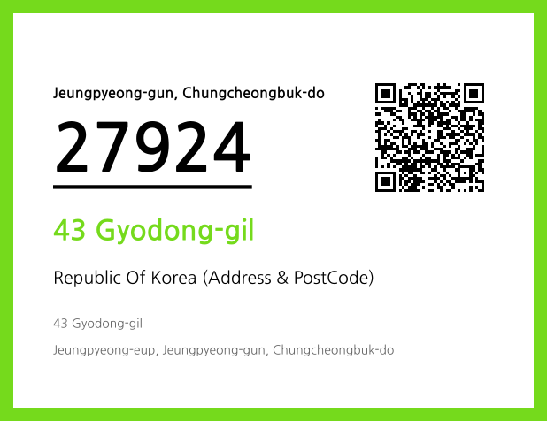 Address and Postal Code QR Code Image (CC BY 4.0)