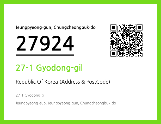 Address and Postal Code QR Code Image (CC BY 4.0)