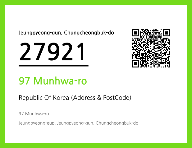 Address and Postal Code QR Code Image (CC BY 4.0)