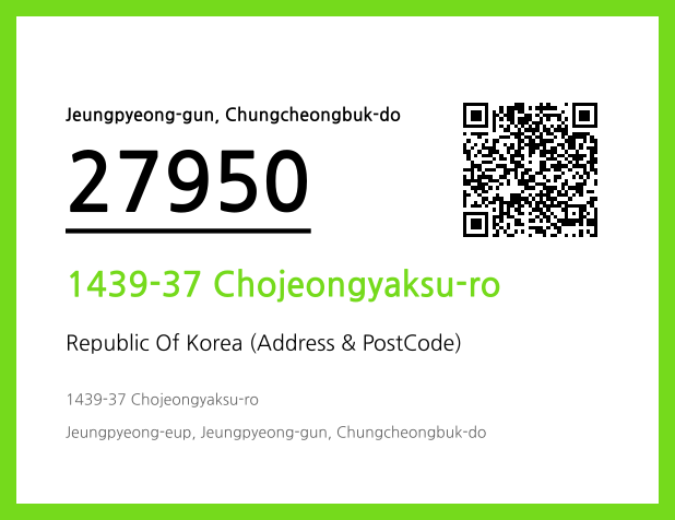 Address and Postal Code QR Code Image (CC BY 4.0)