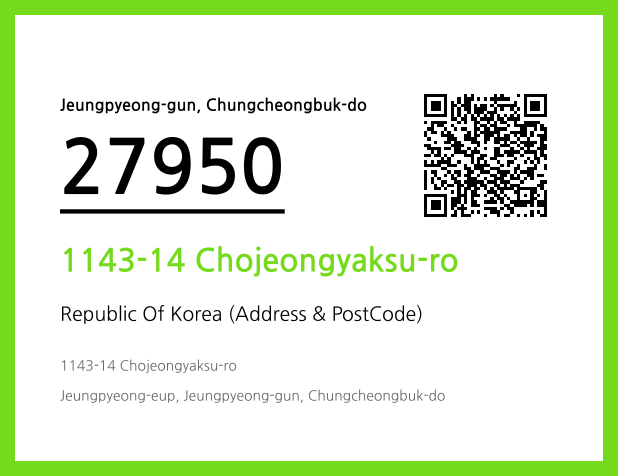 Address and Postal Code QR Code Image (CC BY 4.0)