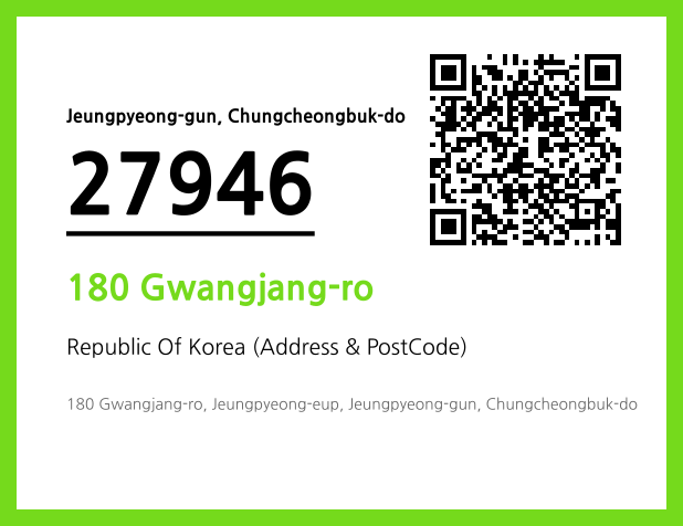 Address and Postal Code QR Code Image (CC BY 4.0)