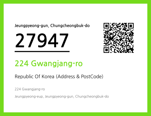 Address and Postal Code QR Code Image (CC BY 4.0)