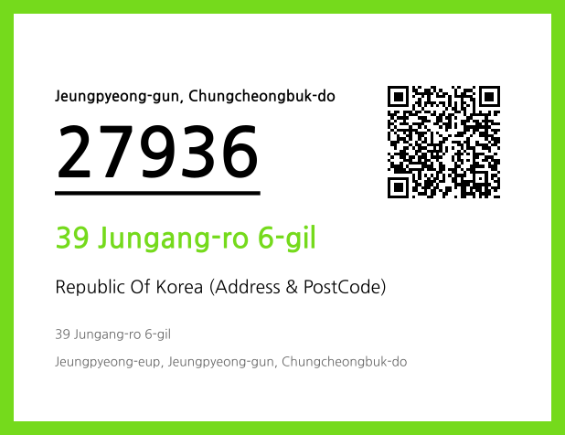 Address and Postal Code QR Code Image (CC BY 4.0)