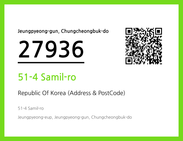 Address and Postal Code QR Code Image (CC BY 4.0)