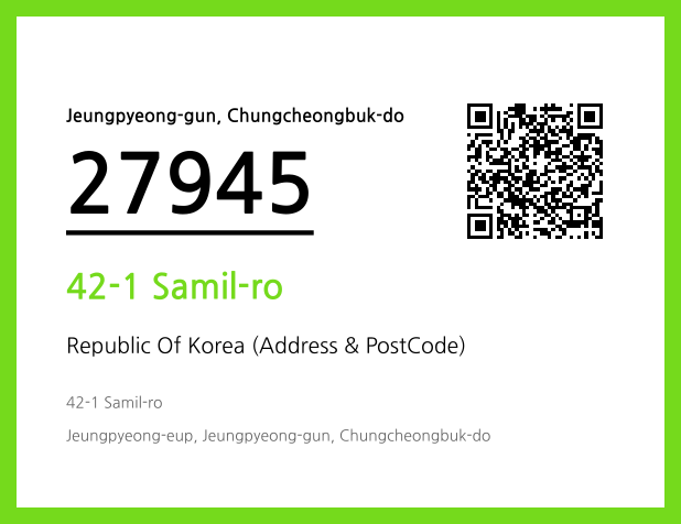 Address and Postal Code QR Code Image (CC BY 4.0)