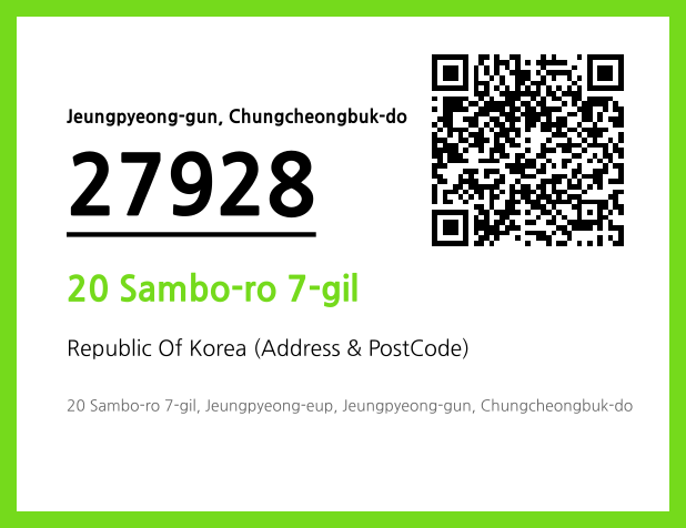 Address and Postal Code QR Code Image (CC BY 4.0)