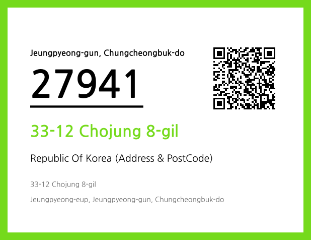 Address and Postal Code QR Code Image (CC BY 4.0)