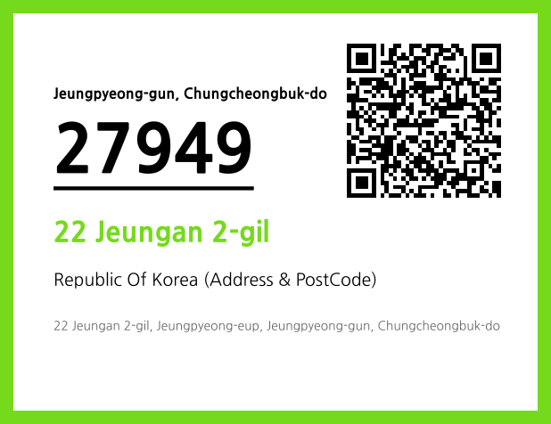 Address and Postal Code QR Code Image (CC BY 4.0)