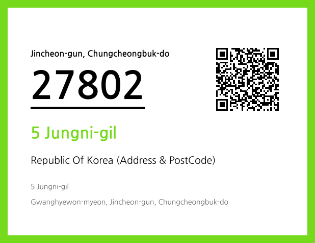 Address and Postal Code QR Code Image (CC BY 4.0)