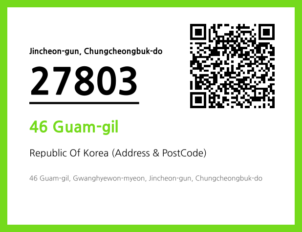 Address and Postal Code QR Code Image (CC BY 4.0)