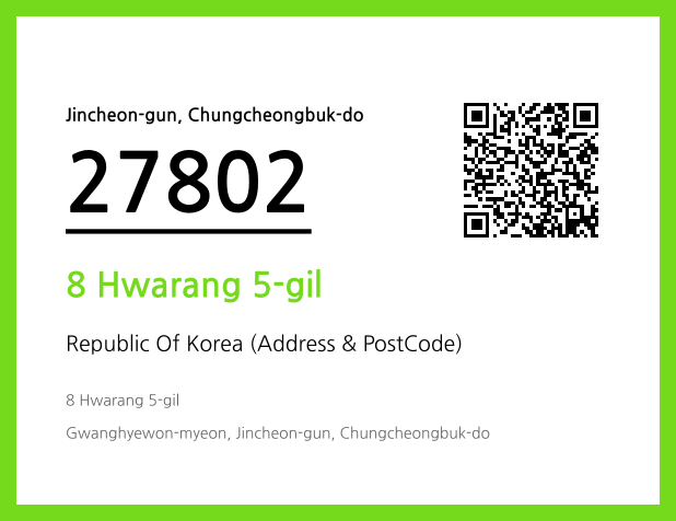 Address and Postal Code QR Code Image (CC BY 4.0)