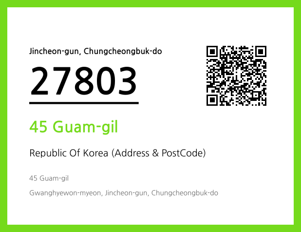 CC BY 4.0 Address and Postal Code QR Code Image (CC BY 4.0)