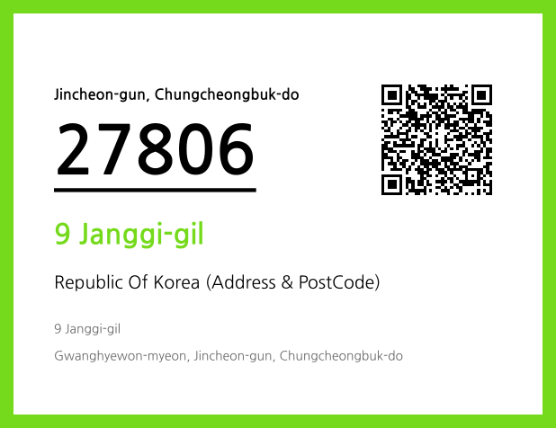 Address and Postal Code QR Code Image (CC BY 4.0)