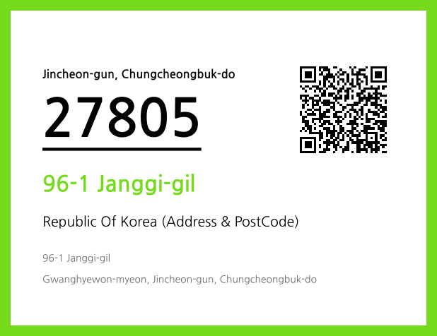 Address and Postal Code QR Code Image (CC BY 4.0)