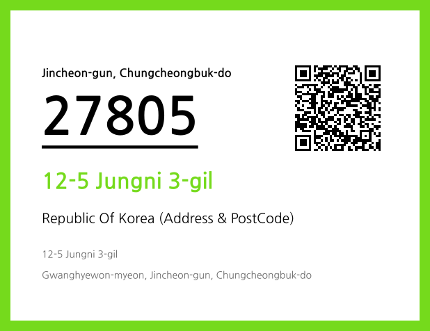 Address and Postal Code QR Code Image (CC BY 4.0)