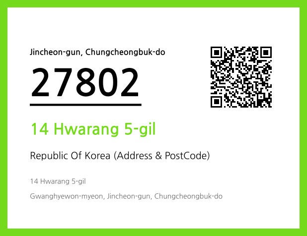 Address and Postal Code QR Code Image (CC BY 4.0)