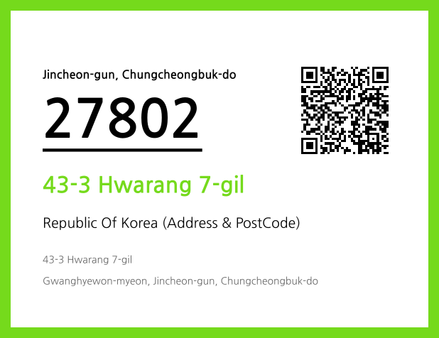 Address and Postal Code QR Code Image (CC BY 4.0)