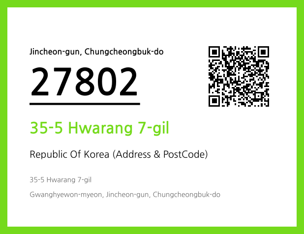 Address and Postal Code QR Code Image (CC BY 4.0)