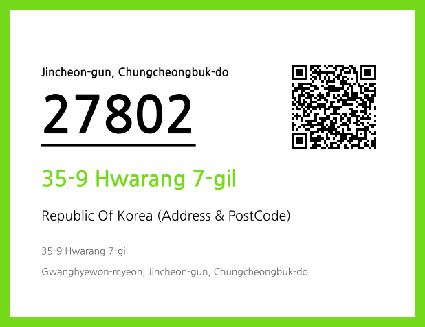Address and Postal Code QR Code Image (CC BY 4.0)