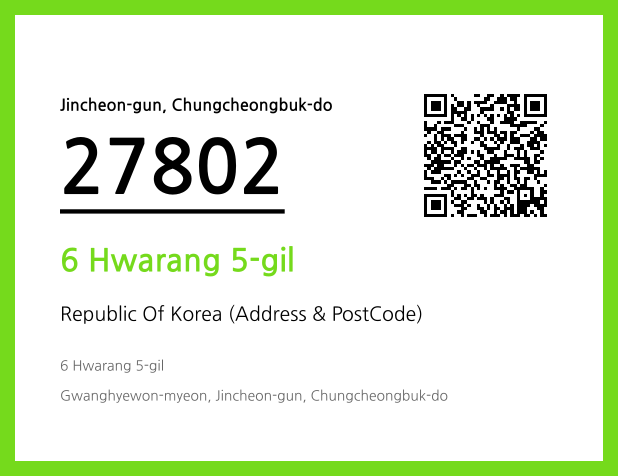 Address and Postal Code QR Code Image (CC BY 4.0)