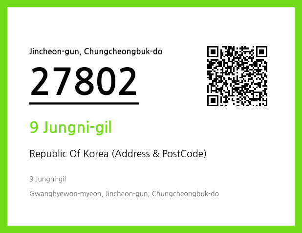 Address and Postal Code QR Code Image (CC BY 4.0)