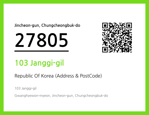 Address and Postal Code QR Code Image (CC BY 4.0)