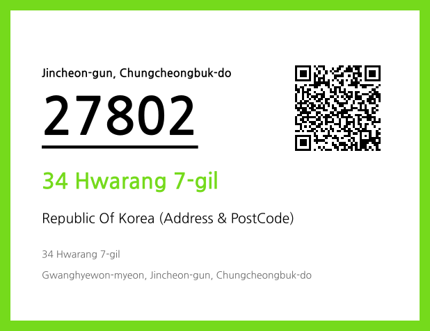 Address and Postal Code QR Code Image (CC BY 4.0)