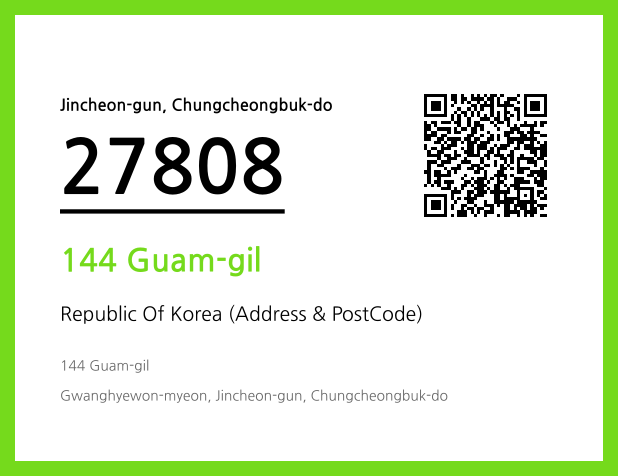 CC BY 4.0 Address and Postal Code QR Code Image (CC BY 4.0)
