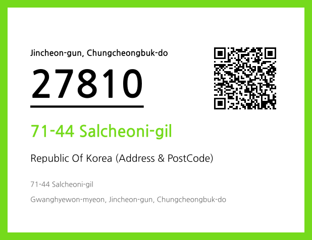 CC BY 4.0 Address and Postal Code QR Code Image (CC BY 4.0)