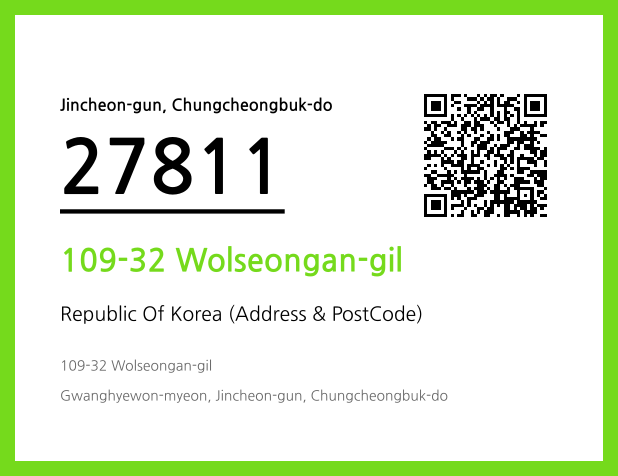 Address and Postal Code QR Code Image (CC BY 4.0)