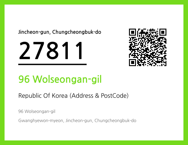 Address and Postal Code QR Code Image (CC BY 4.0)