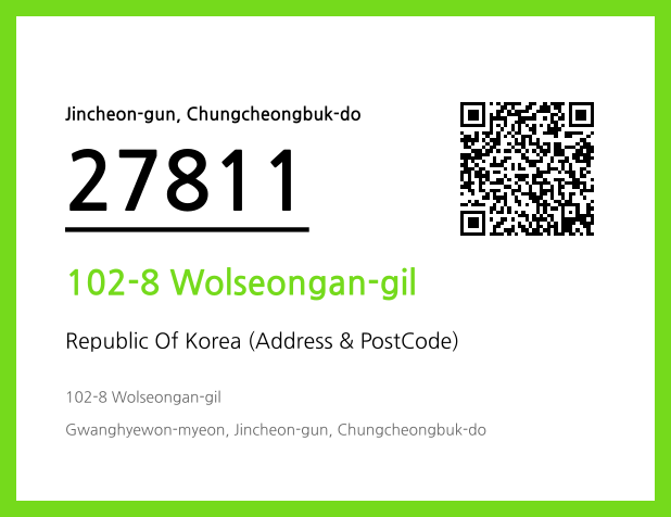 Address and Postal Code QR Code Image (CC BY 4.0)