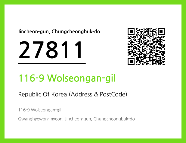 Address and Postal Code QR Code Image (CC BY 4.0)