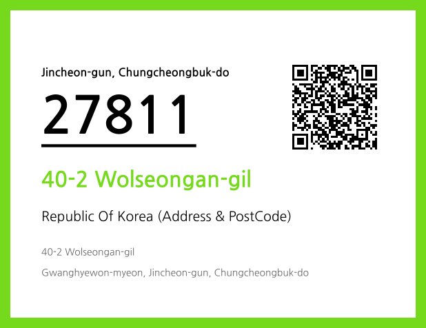 Address and Postal Code QR Code Image (CC BY 4.0)