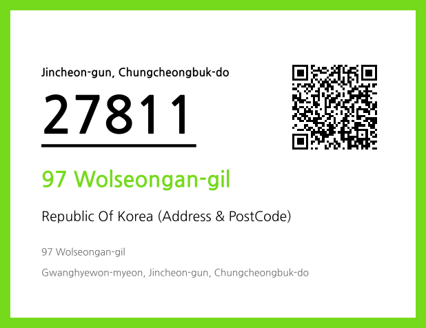 Address and Postal Code QR Code Image (CC BY 4.0)