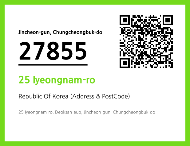 Address and Postal Code QR Code Image (CC BY 4.0)