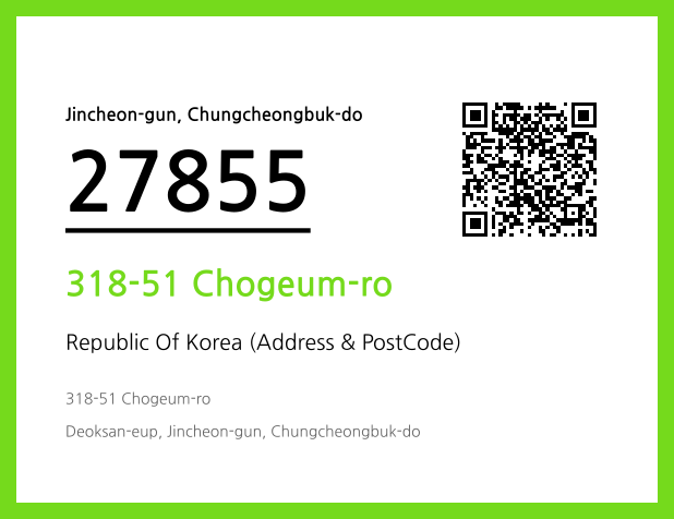 Address and Postal Code QR Code Image (CC BY 4.0)