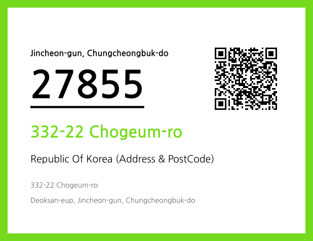 CC BY 4.0 Address and Postal Code QR Code Image (CC BY 4.0)