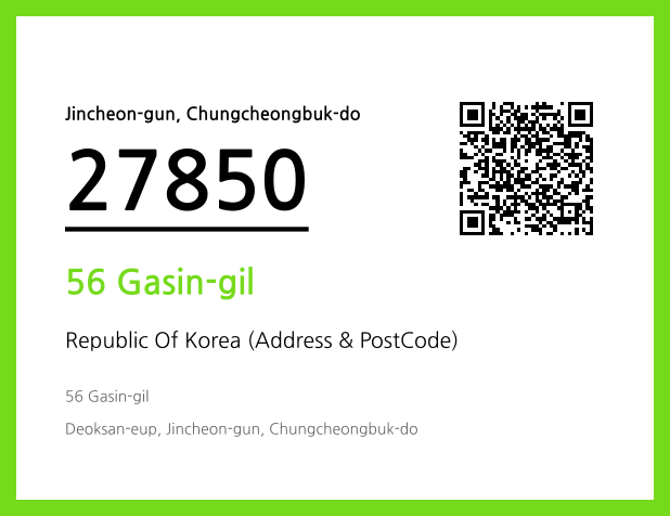 CC BY 4.0 Address and Postal Code QR Code Image (CC BY 4.0)
