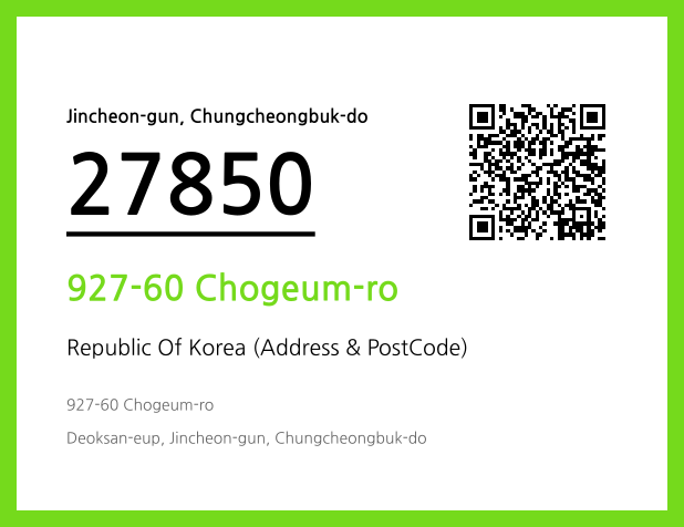 Address and Postal Code QR Code Image (CC BY 4.0)