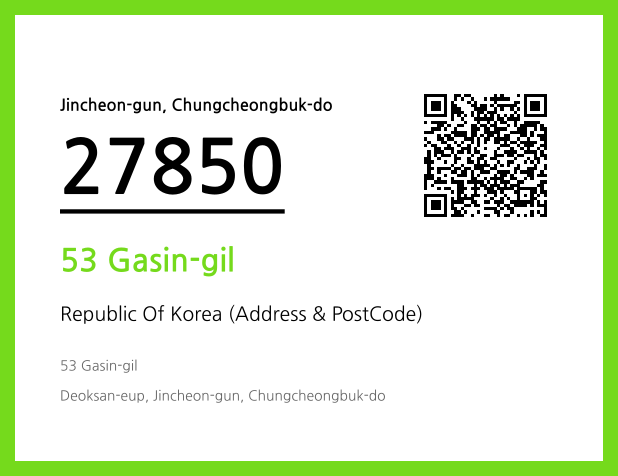 Address and Postal Code QR Code Image (CC BY 4.0)